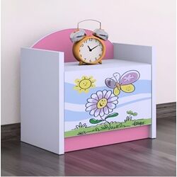 Noptiera Happy Babies Happy SZN02 Flower And Butterfly (White/Pink) Thumb