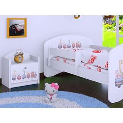 Тумба прикроватная Happy Babies Happy SZN02 Pastel Animals (White)