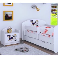 Тумба прикроватная Happy Babies Happy SZN02 Two Dogs (White)
