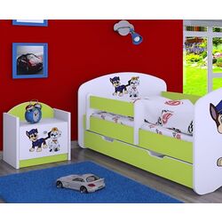 Тумба прикроватная Happy Babies Happy SZN02 Two Dogs (White/Pastel Green)