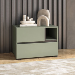 Прикроватная тумба Helvetia Cross 24GWMY22 (Green/Black) Thumb