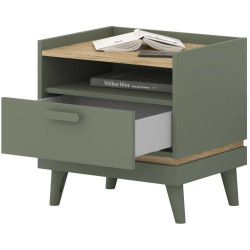 Прикроватная тумба Helvetia Scandi 24GDOH22 (Oiled Oak/Faded Green) Thumb