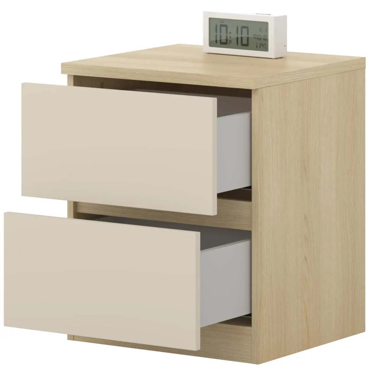 Прикроватная тумба Helvetia Terra 24LBON22 (Lindberg Oak/Sand Beige) - 5