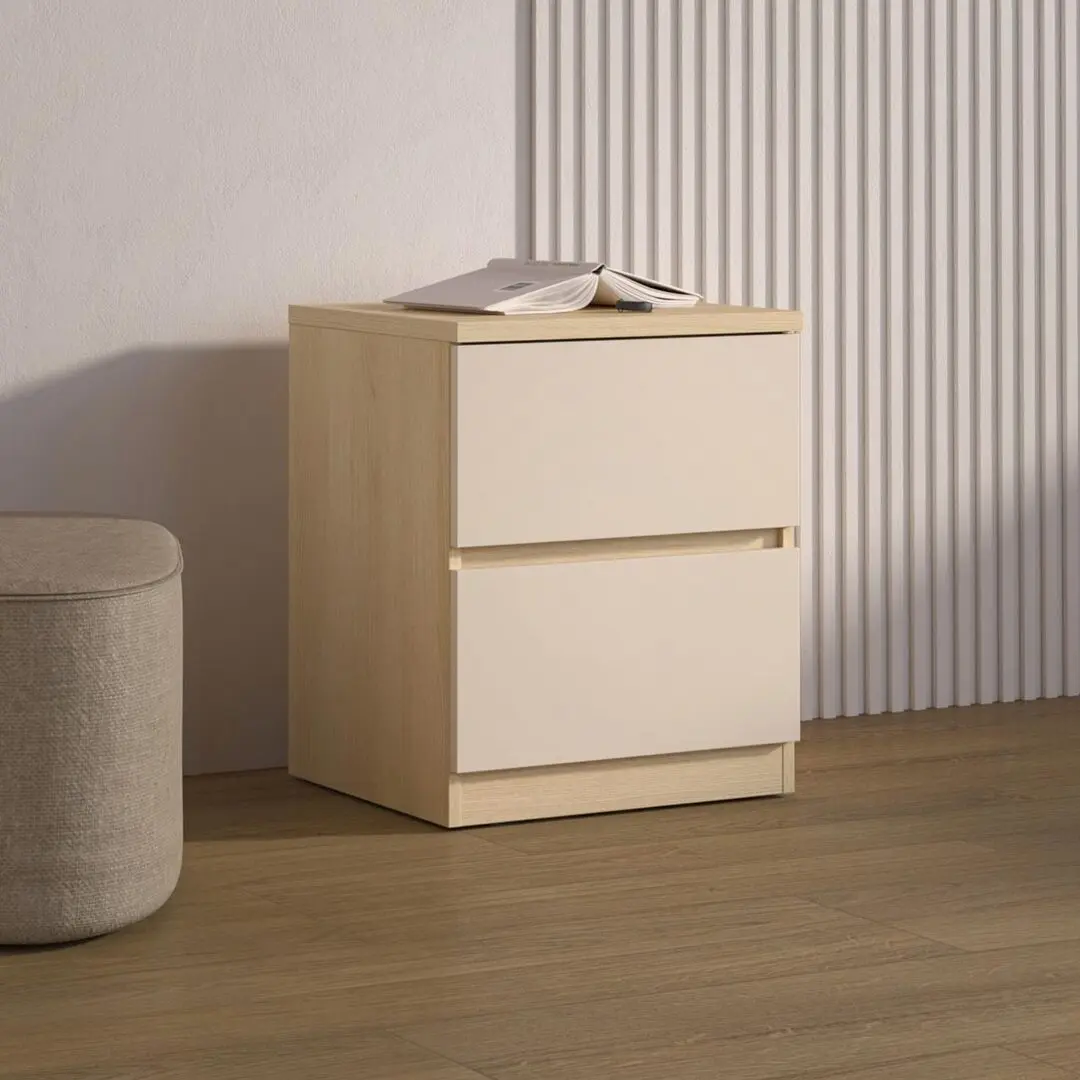 Прикроватная тумба Helvetia Terra 24LBON22 (Lindberg Oak/Sand Beige)