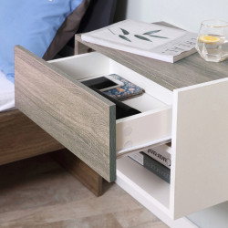 Комплект прикроватных тумб Homcom 831-339 (White/Oak) Thumb