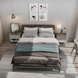 Комплект прикроватных тумб Homcom 831-339 (White/Oak) Thumb