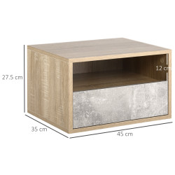 Комплект прикроватных тумб Homcom 831-478GY (Grey/Natural) Thumb