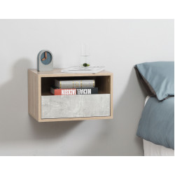 Комплект прикроватных тумб Homcom 831-478GY (Grey/Natural) Thumb