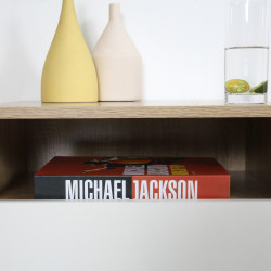 Комплект прикроватных тумб Homcom 831-478WT (White/Natural) Thumb