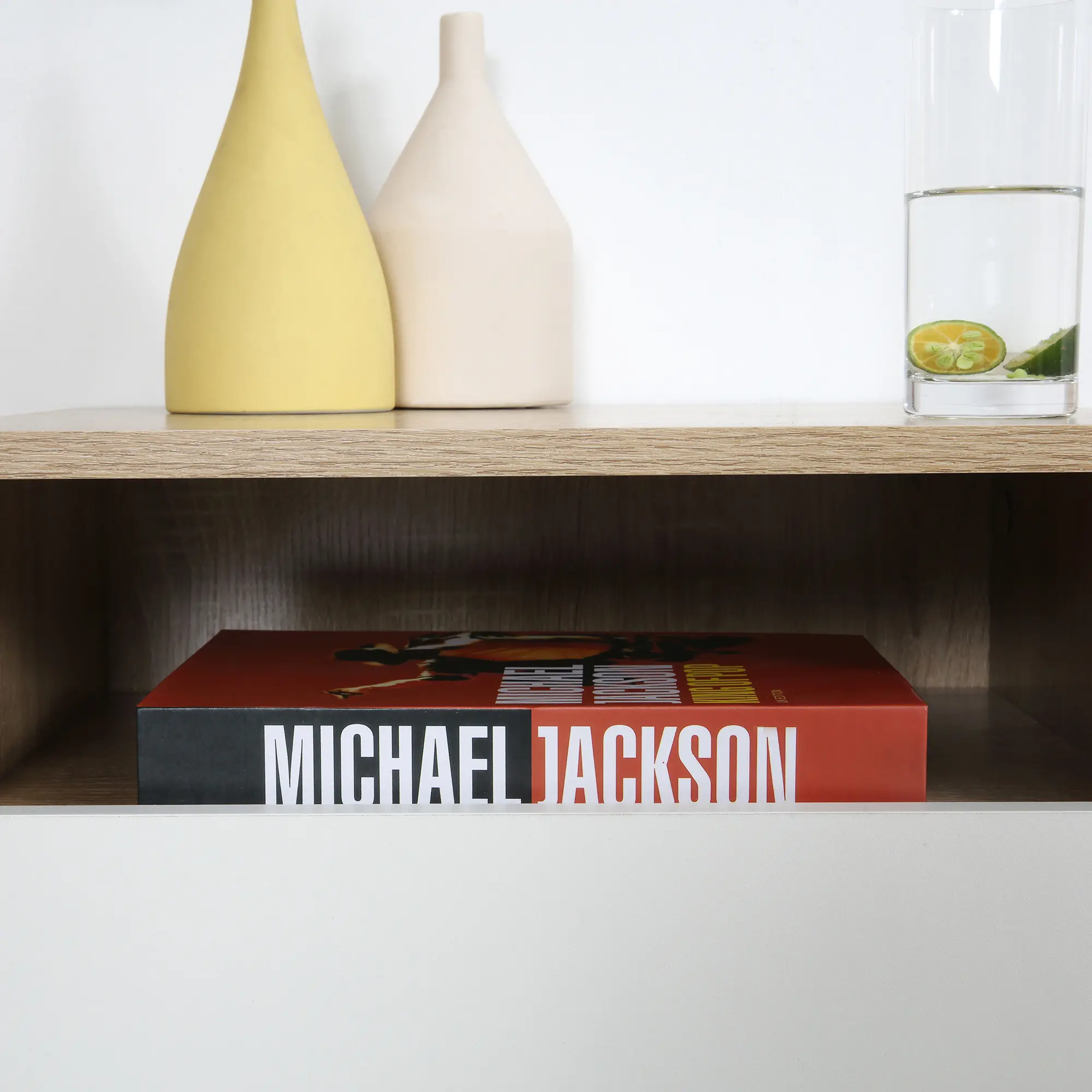 Комплект прикроватных тумб Homcom 831-478WT (White/Natural) - 6