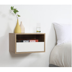 Комплект прикроватных тумб Homcom 831-478WT (White/Natural) Thumb