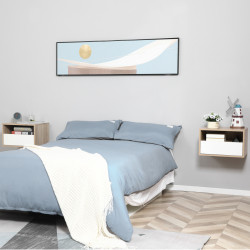 Комплект прикроватных тумб Homcom 831-478WT (White/Natural) Thumb