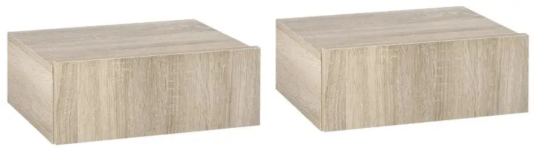 Комплект прикроватных тумб Homcom 831-481ND (Natural) - 2