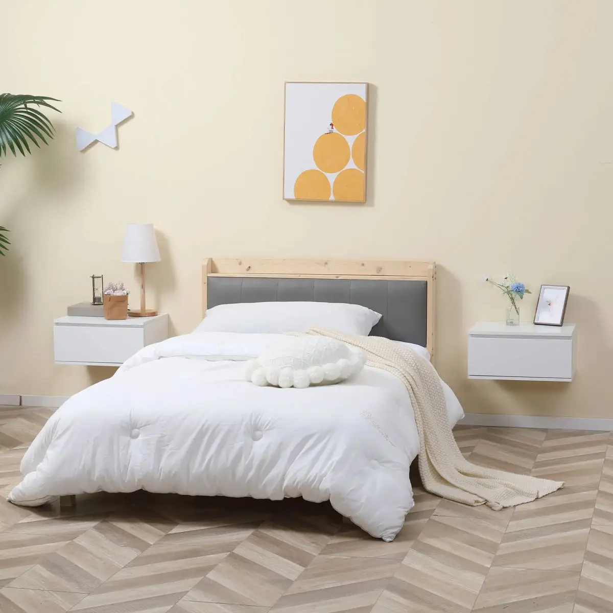 Комплект прикроватных тумб Homcom 831-539 (White) - 9