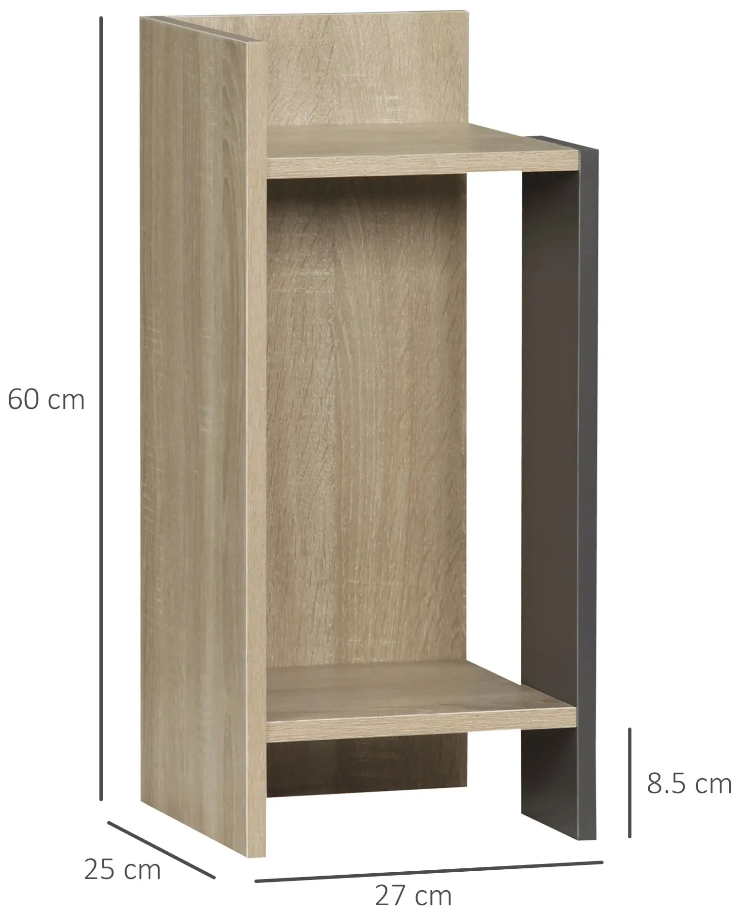 Set noptiere Homcom 831-570V00GY (Grey/Natural) - 3