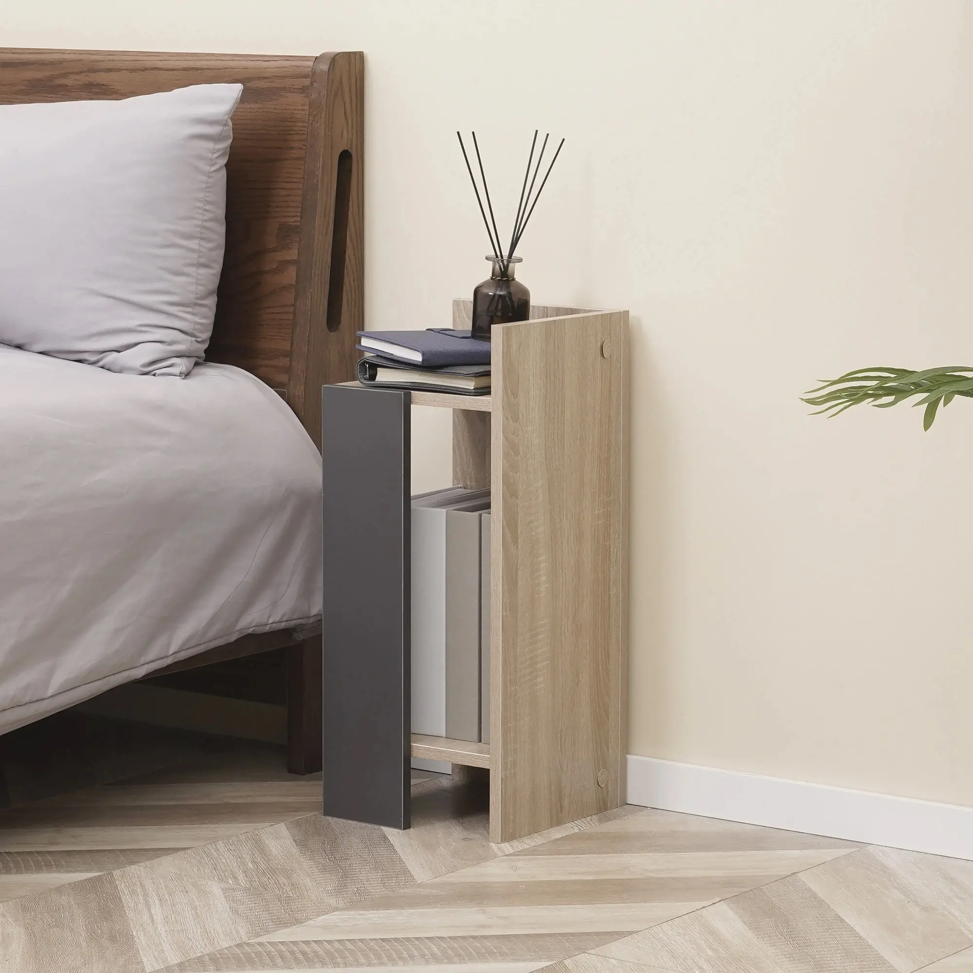 Set noptiere Homcom 831-570V00GY (Grey/Natural) - 4