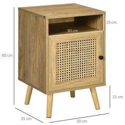Комплект прикроватных тумб Homcom 831-599V03ND (Natural) Thumb