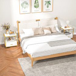 Set noptiere Homcom 831-703V80WT (White/Gold) Thumb