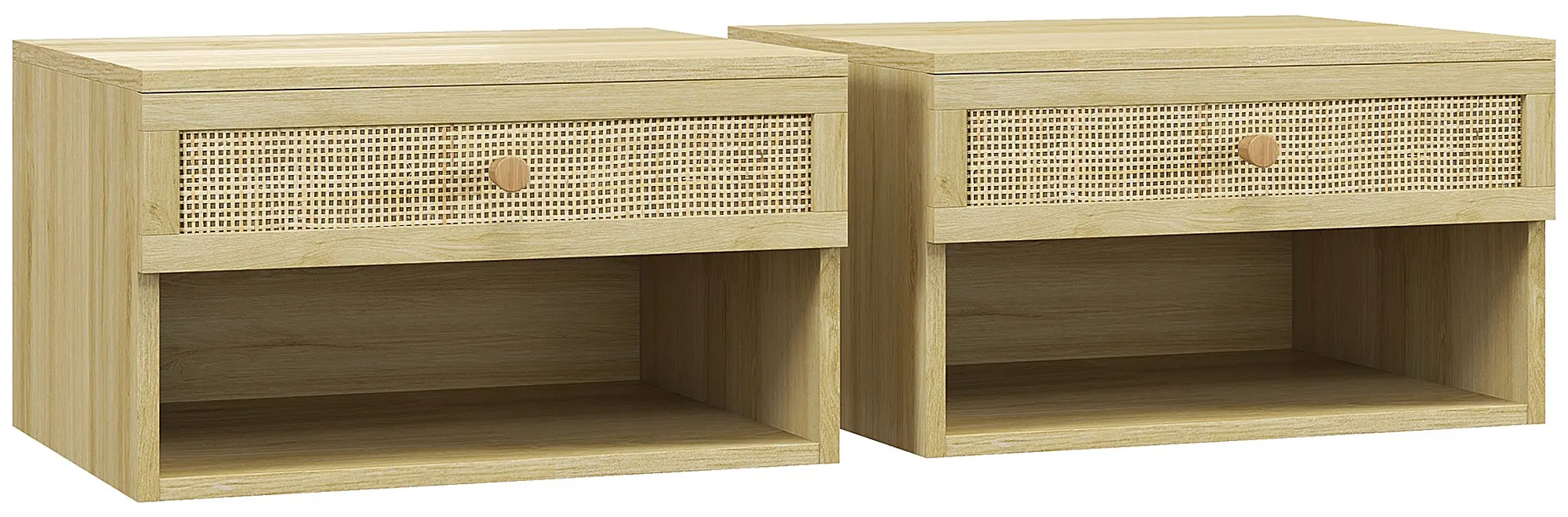 Комплект прикроватных тумб Homcom 831-770V80ND (Natural) - 3