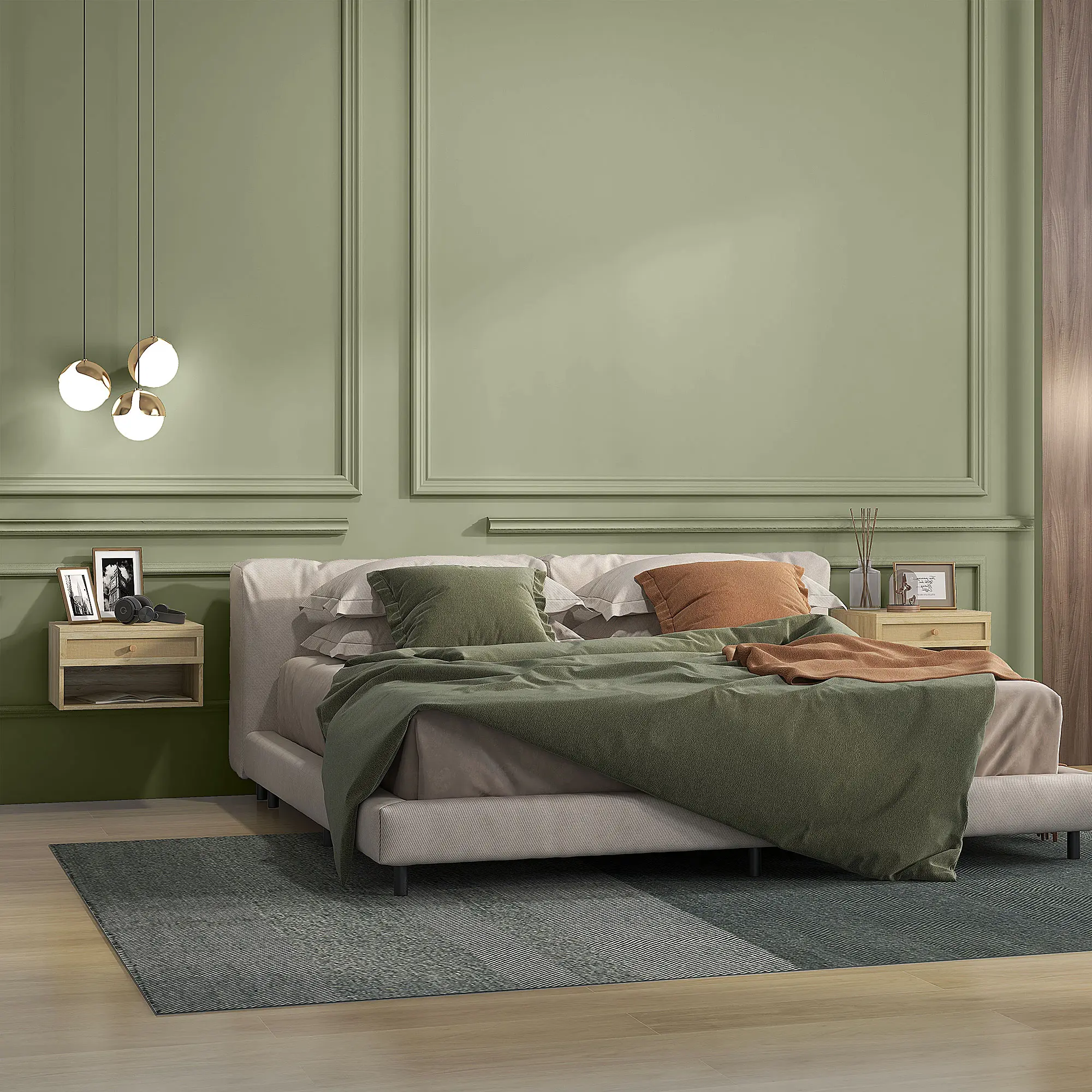 Комплект прикроватных тумб Homcom 831-770V80ND (Natural) - 6