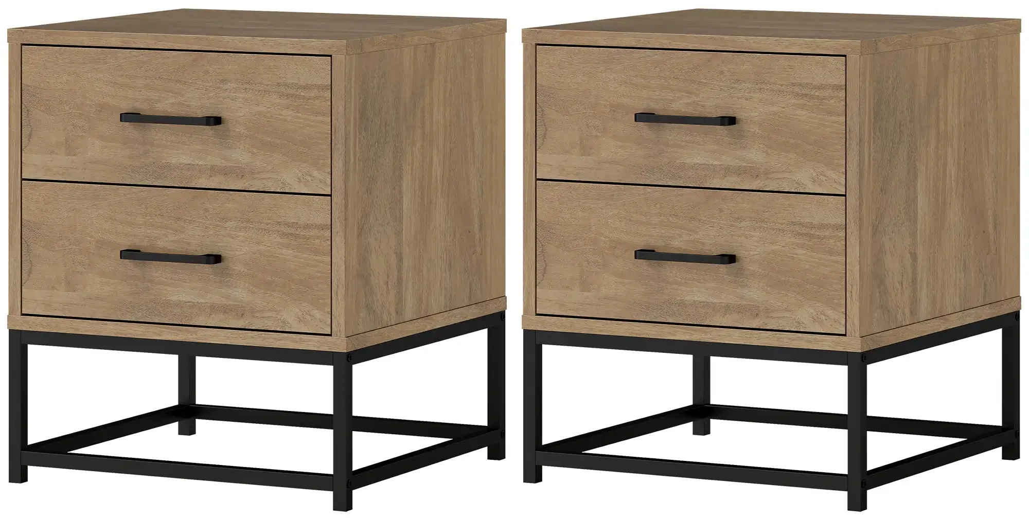 Комплект прикроватных тумб Homcom 831-838V00ND (Natural) - 3