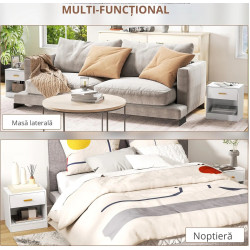 Комплект прикроватных тумб Homcom 831-936V80WT (White) Thumb