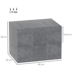 Комплект прикроватных тумб Homcom 831-962V00GY (Grey) Thumb