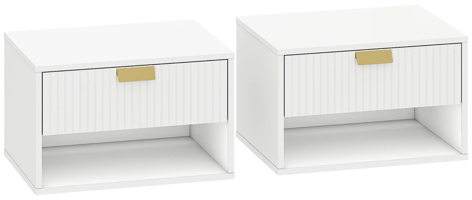 Комплект прикроватных тумб Homcom 83D-173V80WT (White) - 2