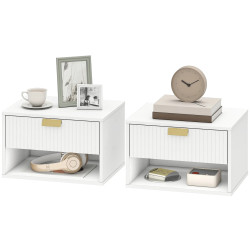 Комплект прикроватных тумб Homcom 83D-173V80WT (White) Thumb