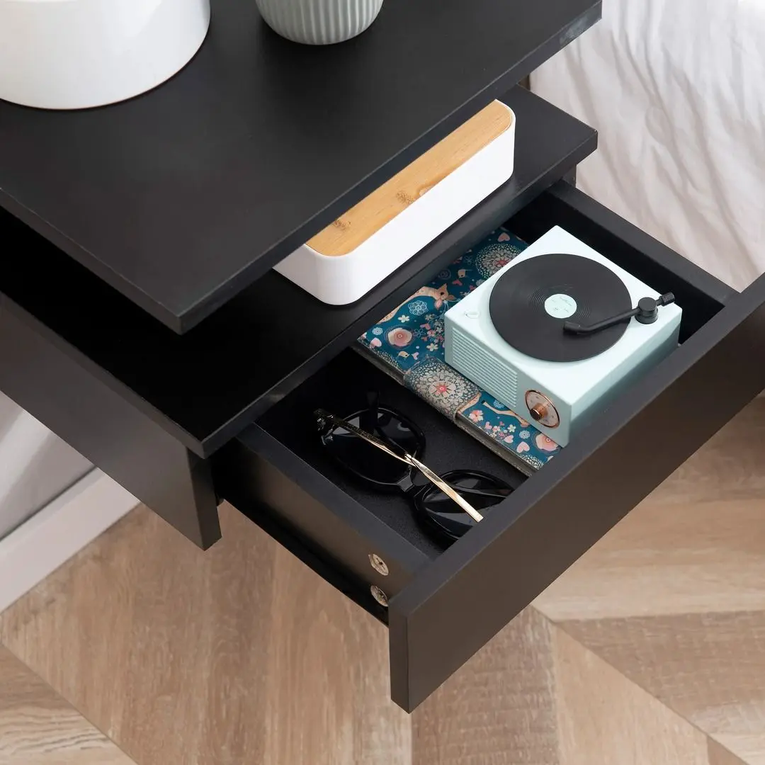 Set noptiere Homcom 831-338BK 35x22x32 cm (Black)