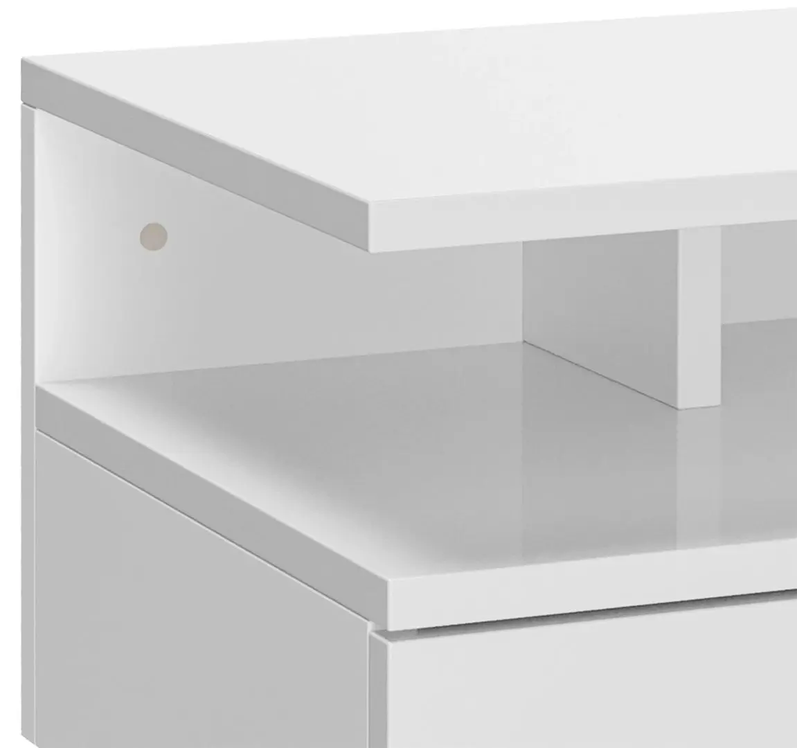 Set noptiere Homcom 831-338V00WT 35x22x32 cm (White/White Gloss)