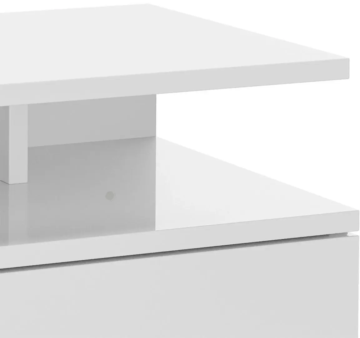 Set noptiere Homcom 831-338V00WT 35x22x32 cm (White/White Gloss)