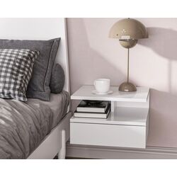 Set noptiere Homcom 831-338V00WT 35x22x32 cm (White/White Gloss) Thumb