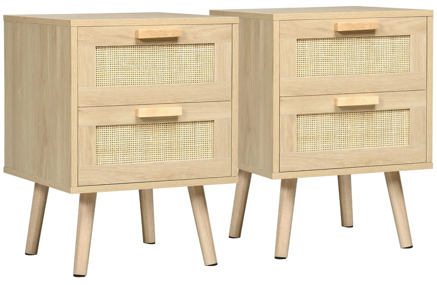 Set noptiere Homcom 831-664V01ND 40x56 cm (Natural Oak) - 7