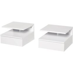 Set de noptiere Homcom 831-338 35x32x22 cm (White) Thumb