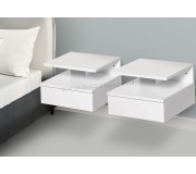 Set de noptiere Homcom 831-338 35x32x22 cm (White)