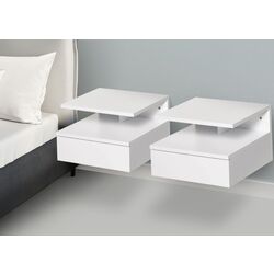 Set de noptiere Homcom 831-338 35x32x22 cm (White)