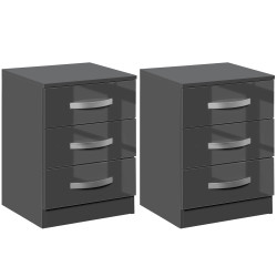 Set de noptiere Homcom 831-522GY (Gray) Thumb