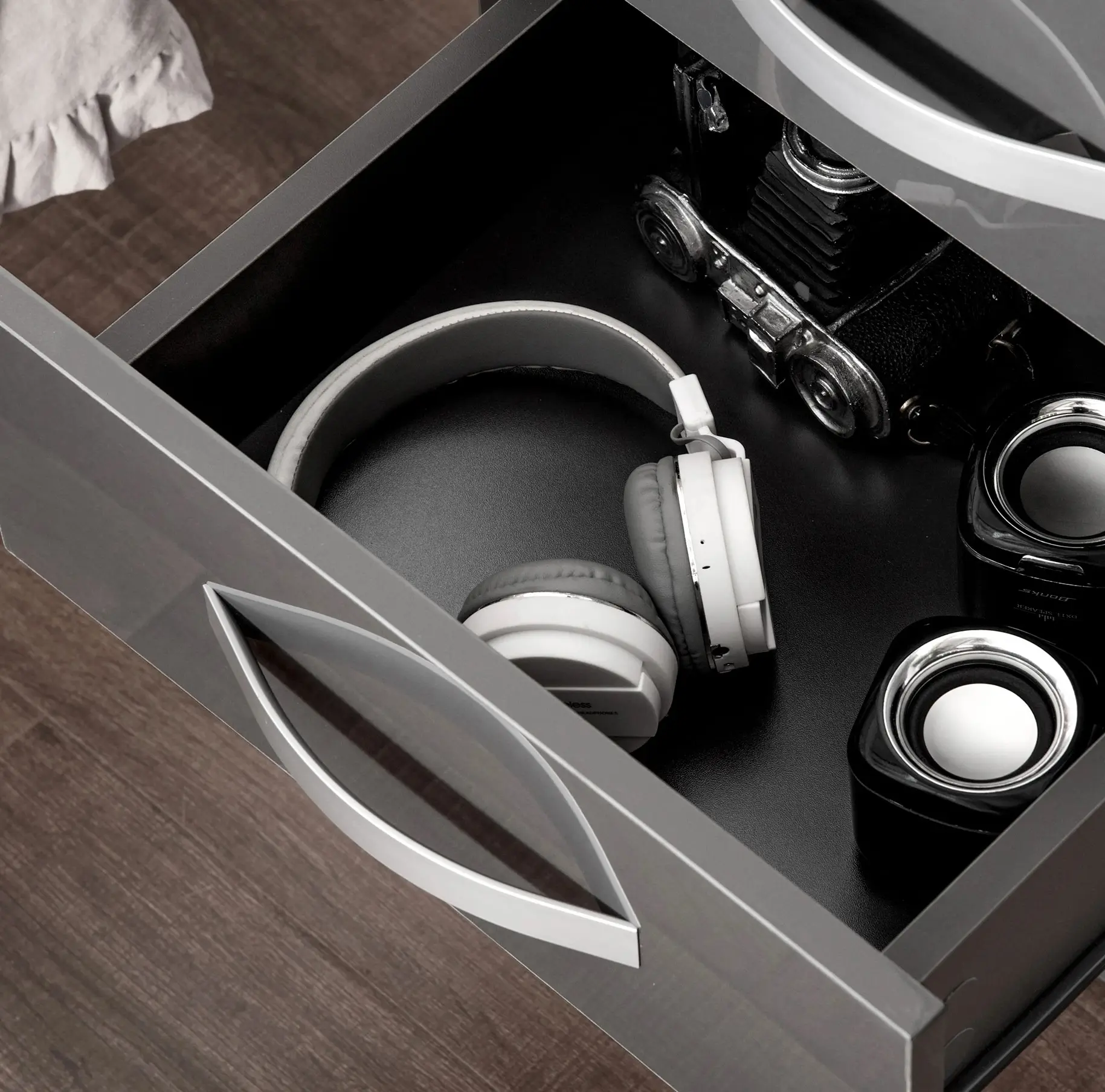 Set de noptiere Homcom 831-522GY (Gray) - 9