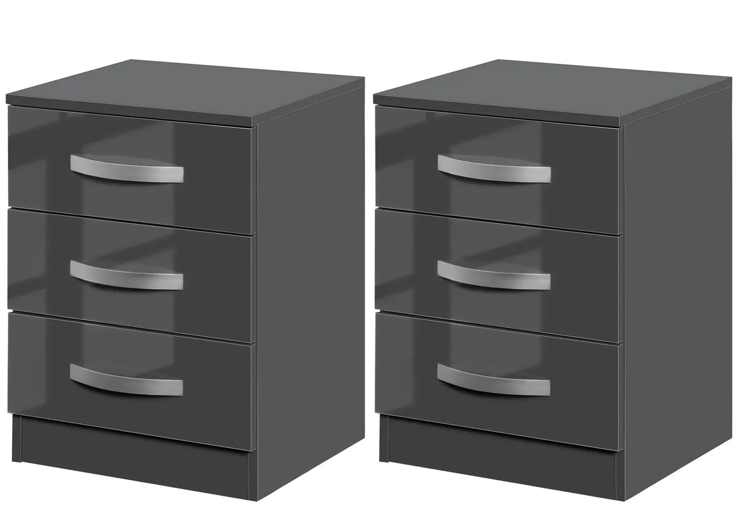 Set de noptiere Homcom 831-522GY (Gray)