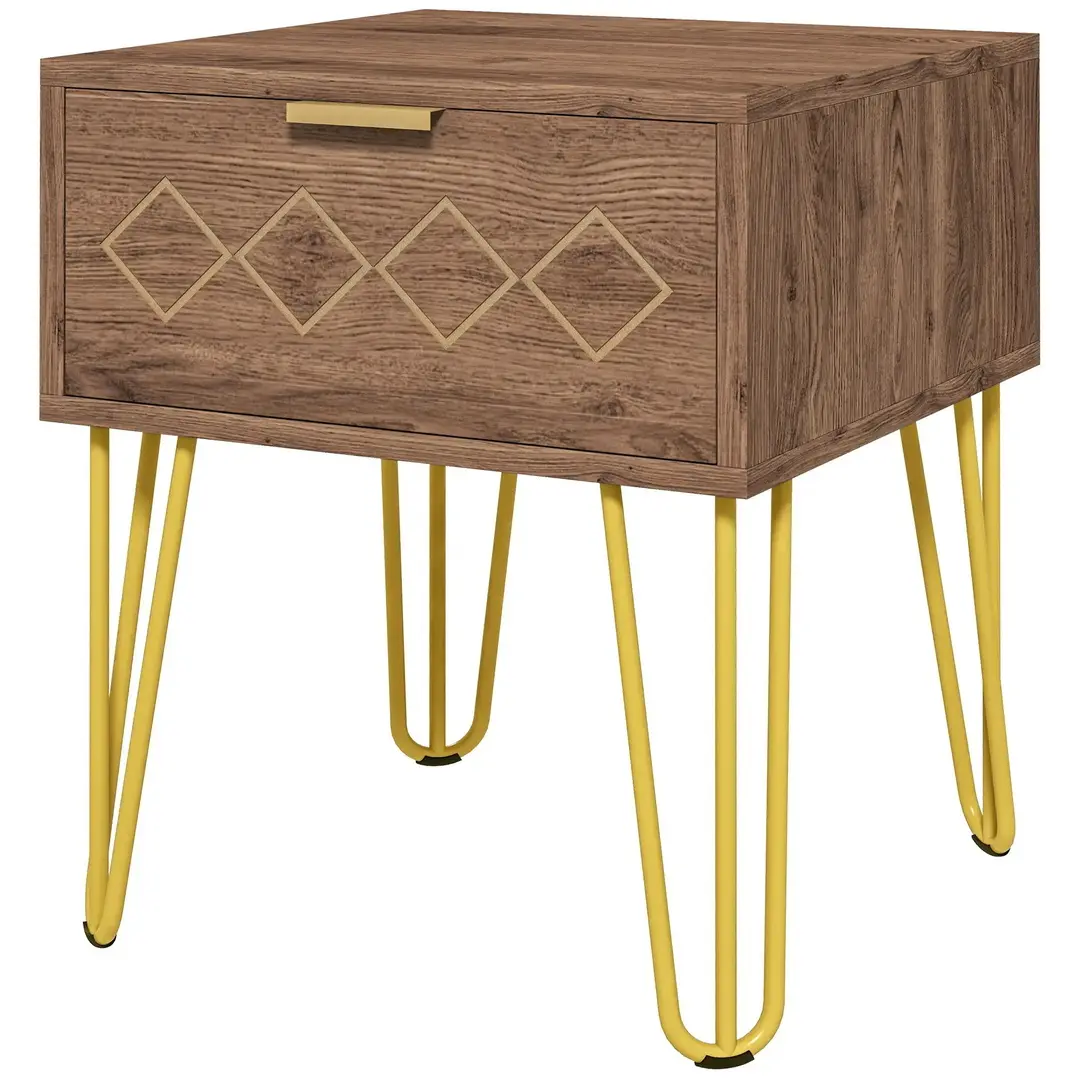 Set de noptiere Homcom 831-683V02BN (Brown)