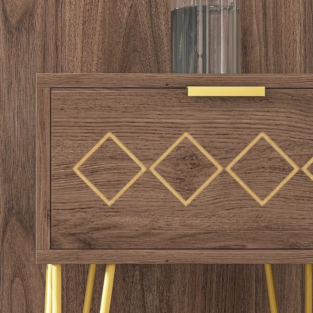 Set de noptiere Homcom 831-683V02BN (Brown)