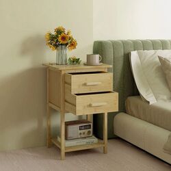 Set de noptiere Homcom 831-742V00ND 40x34x60 cm (Natural Wood) Thumb