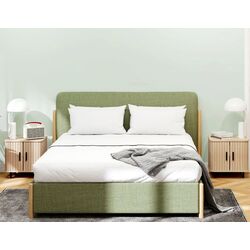 Набор прикроватных тумбочек Homcom 831-822V81AK 48x40x48 cm (Oak/Black) Thumb