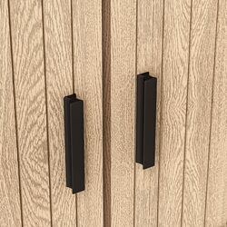 Набор прикроватных тумбочек Homcom 831-822V81AK 48x40x48 cm (Oak/Black) Thumb