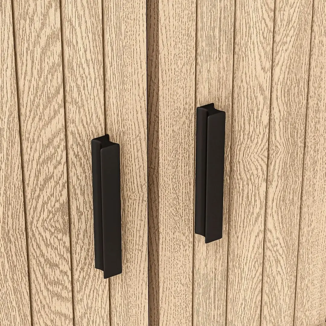 Набор прикроватных тумбочек Homcom 831-822V81AK 48x40x48 cm (Oak/Black) - 9