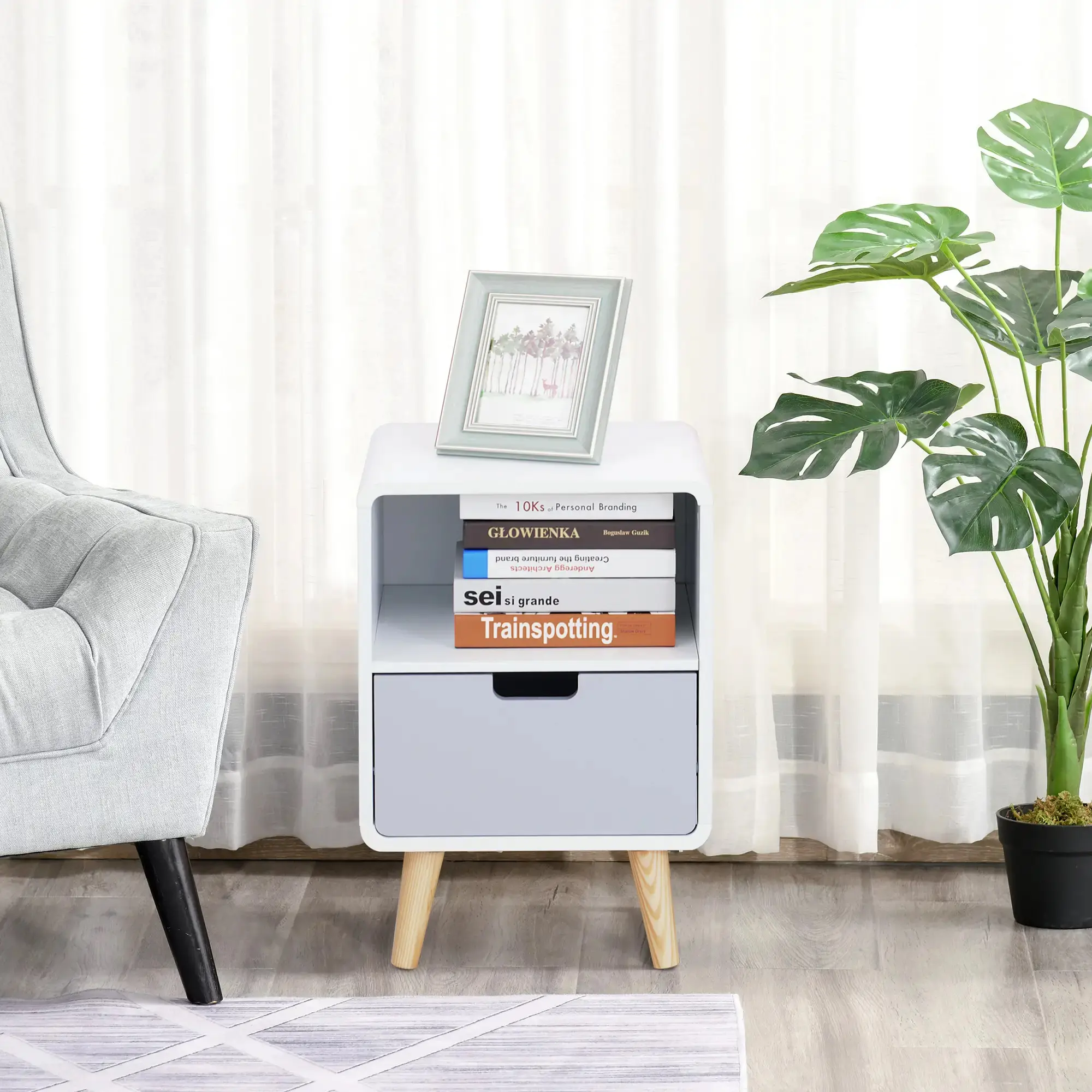 Noptiera Homcom 831-197 (White/Grey) - 8