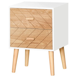 Тумба прикроватная Homcom 831-216V01 (White/Natural) Thumb