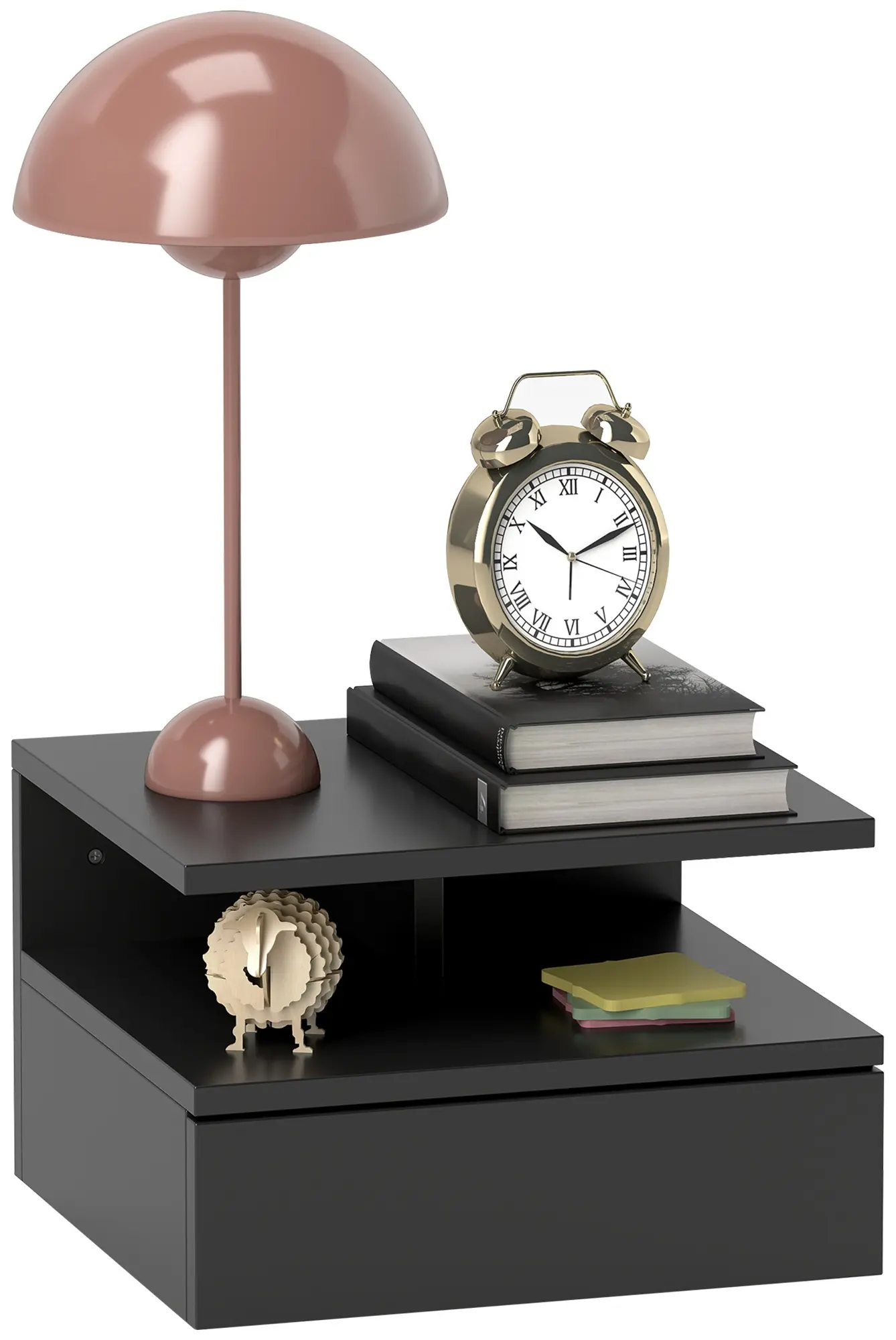 Тумба прикроватная Homcom 831-338V03BK (Black) - 3