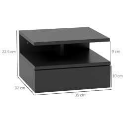 Тумба прикроватная Homcom 831-338V03BK (Black) Thumb